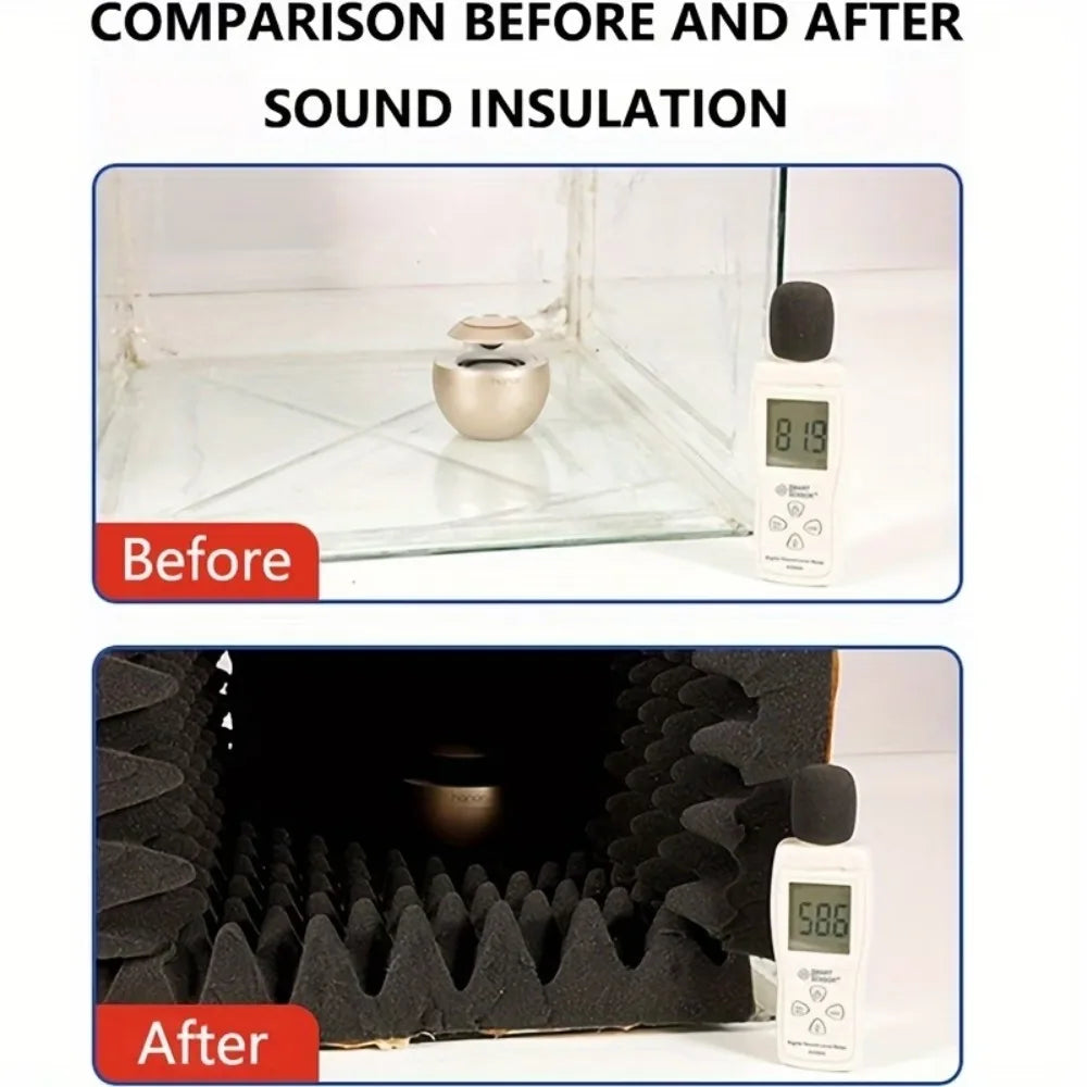 Self-Adhesive Soundproof Studio Foam – 50×100 cm