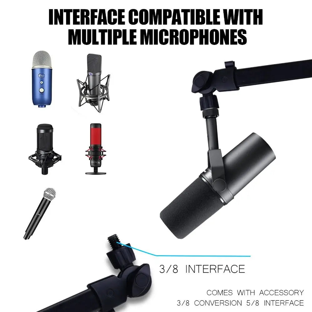 Pro 360° Microphone Boom Arm