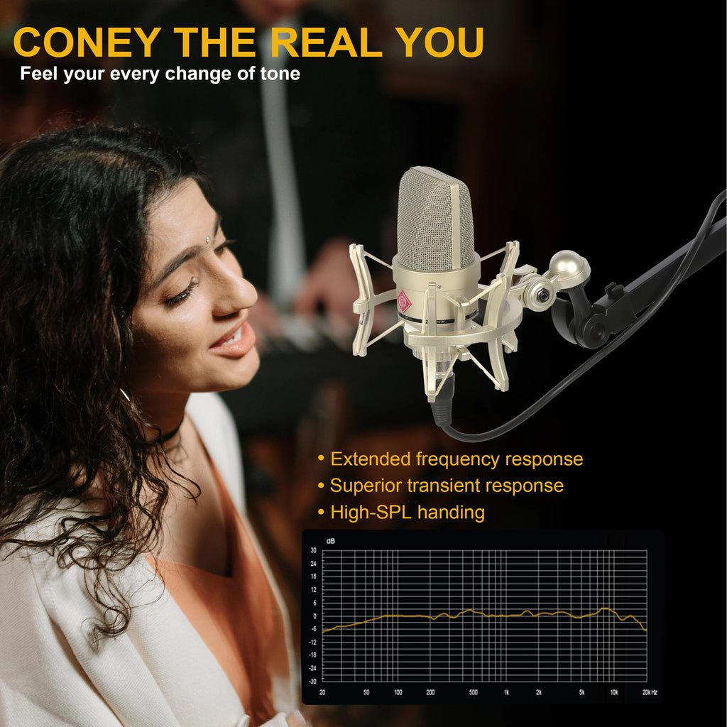 XLR Studio Condenser Microphone – 48V Phantom Power