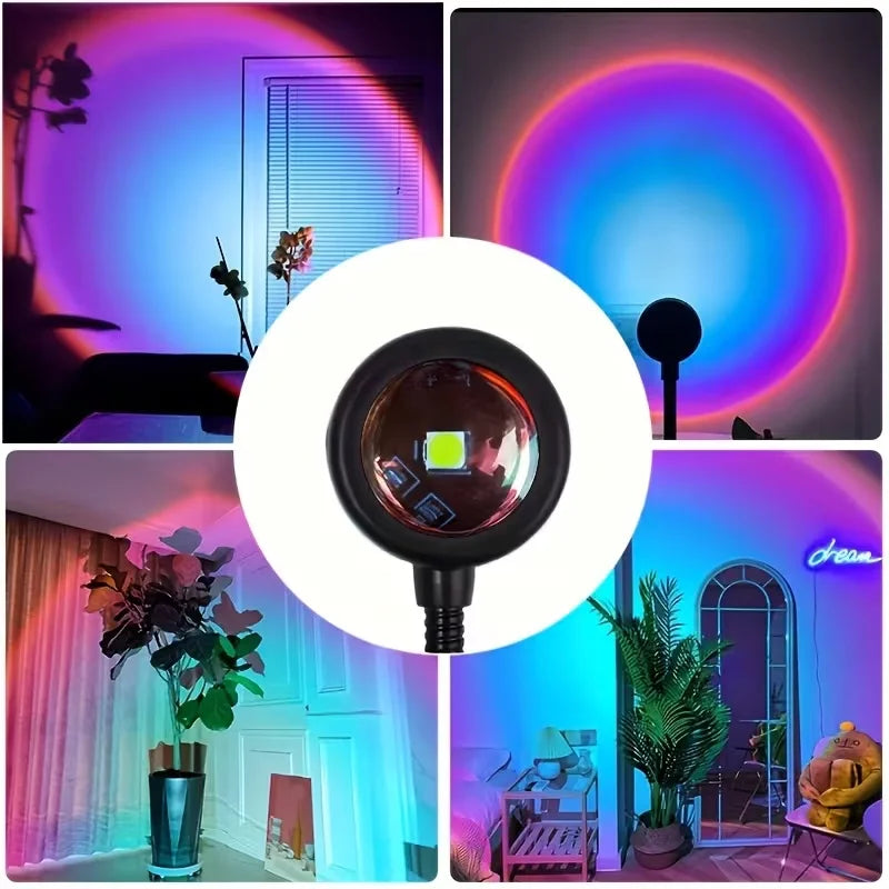 Art Deco Sunset Projection Lamp