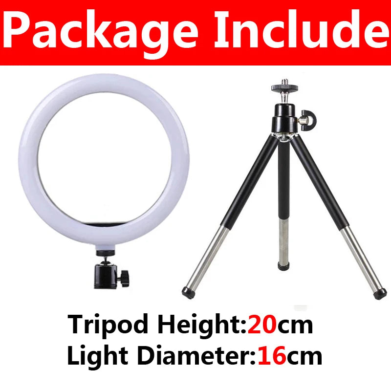 12-Inch LED Ring Light with Tripod Stand