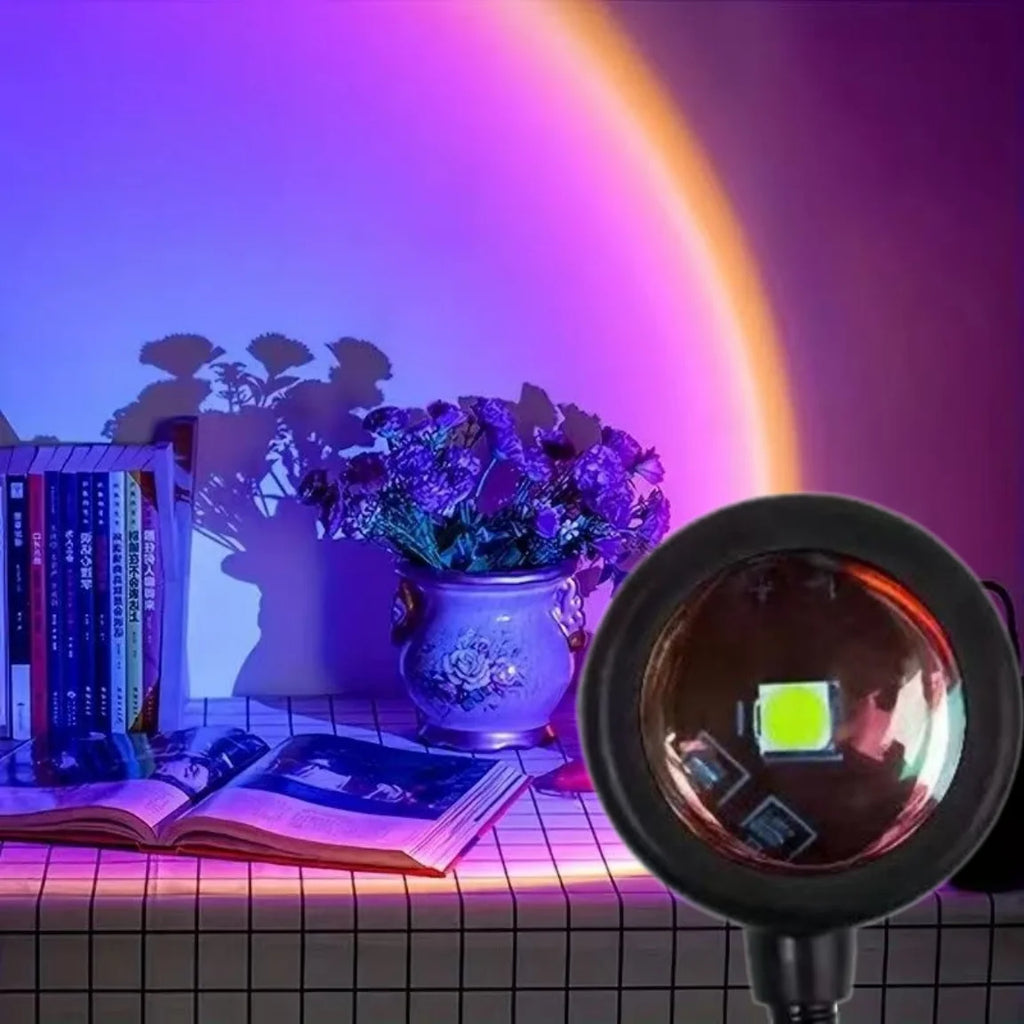 Art Deco Sunset Projection Lamp