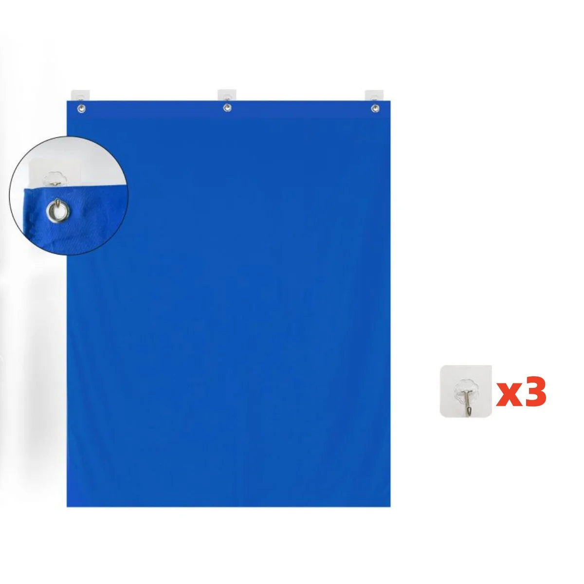 Muslin Photo Backdrop – Green Screen, White, Black, Blue