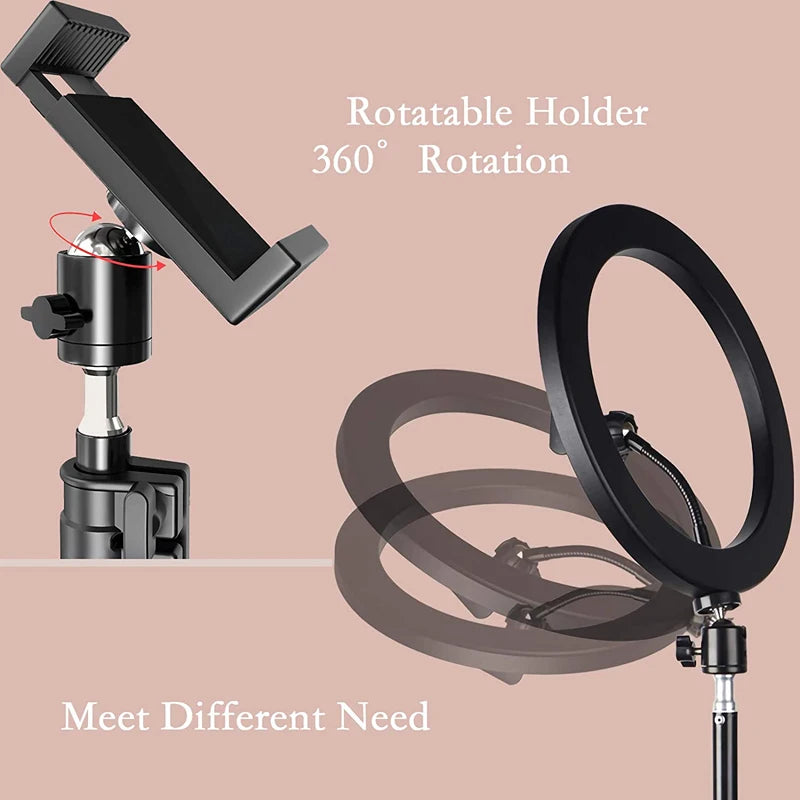 12-Inch LED Ring Light with Tripod Stand
