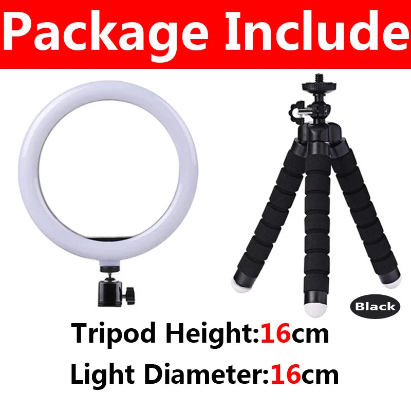 12-Inch LED Ring Light with Tripod Stand