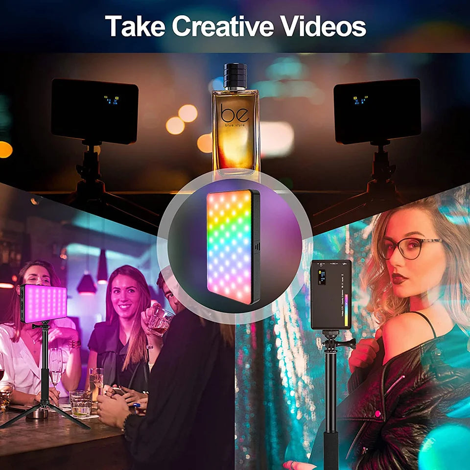 RGB LED Video Light Kit – Bi-Color 2500K–9000K