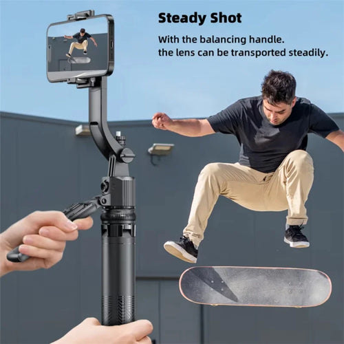 360° Gimbal Stabilizer & Tripod – AI Face Tracking