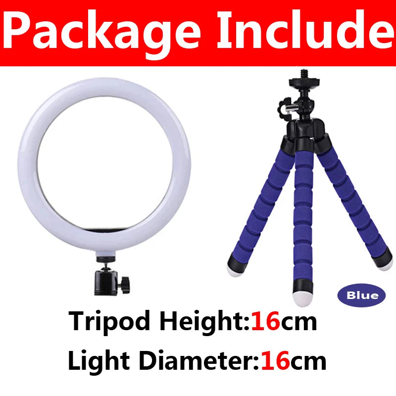 12-Inch LED Ring Light with Tripod Stand