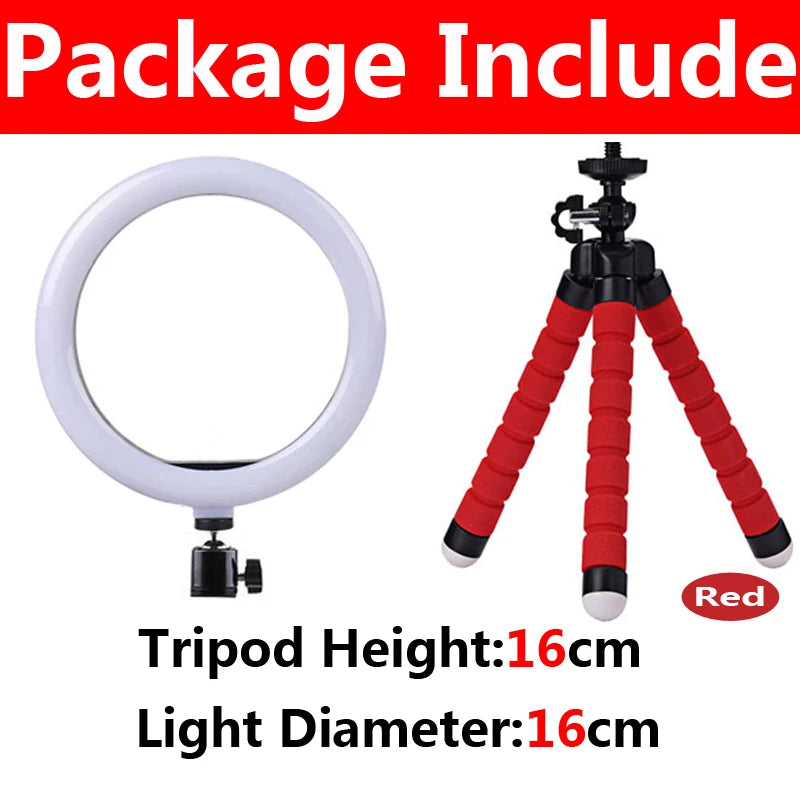 12-Inch LED Ring Light with Tripod Stand