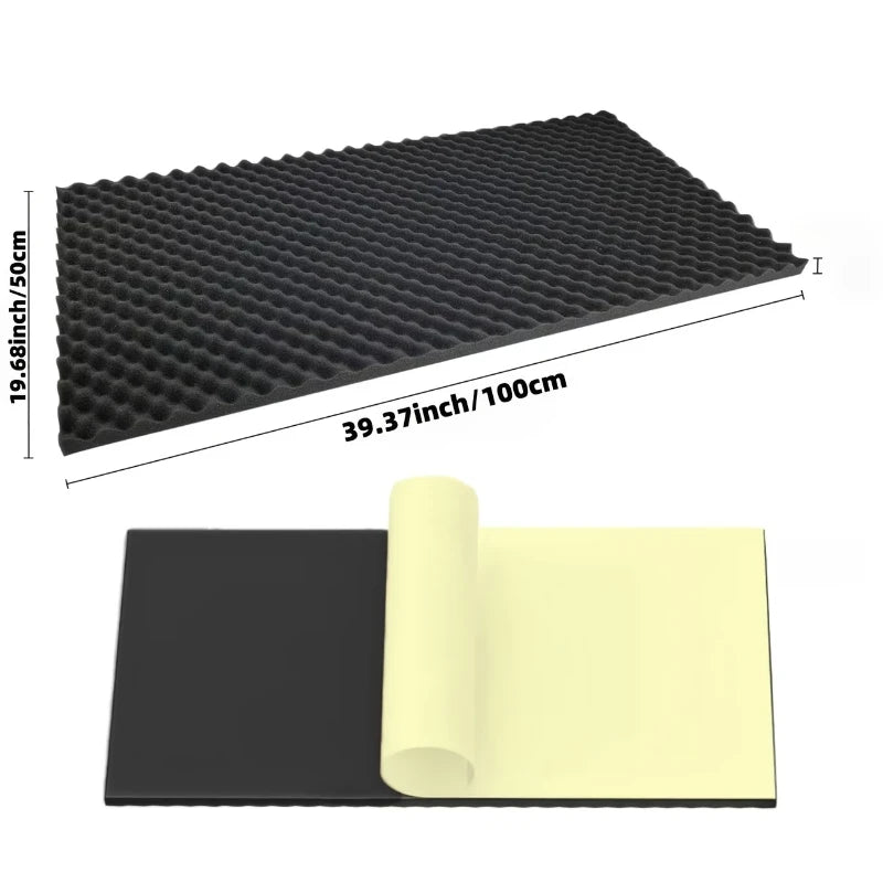 Self-Adhesive Soundproof Studio Foam – 50×100 cm