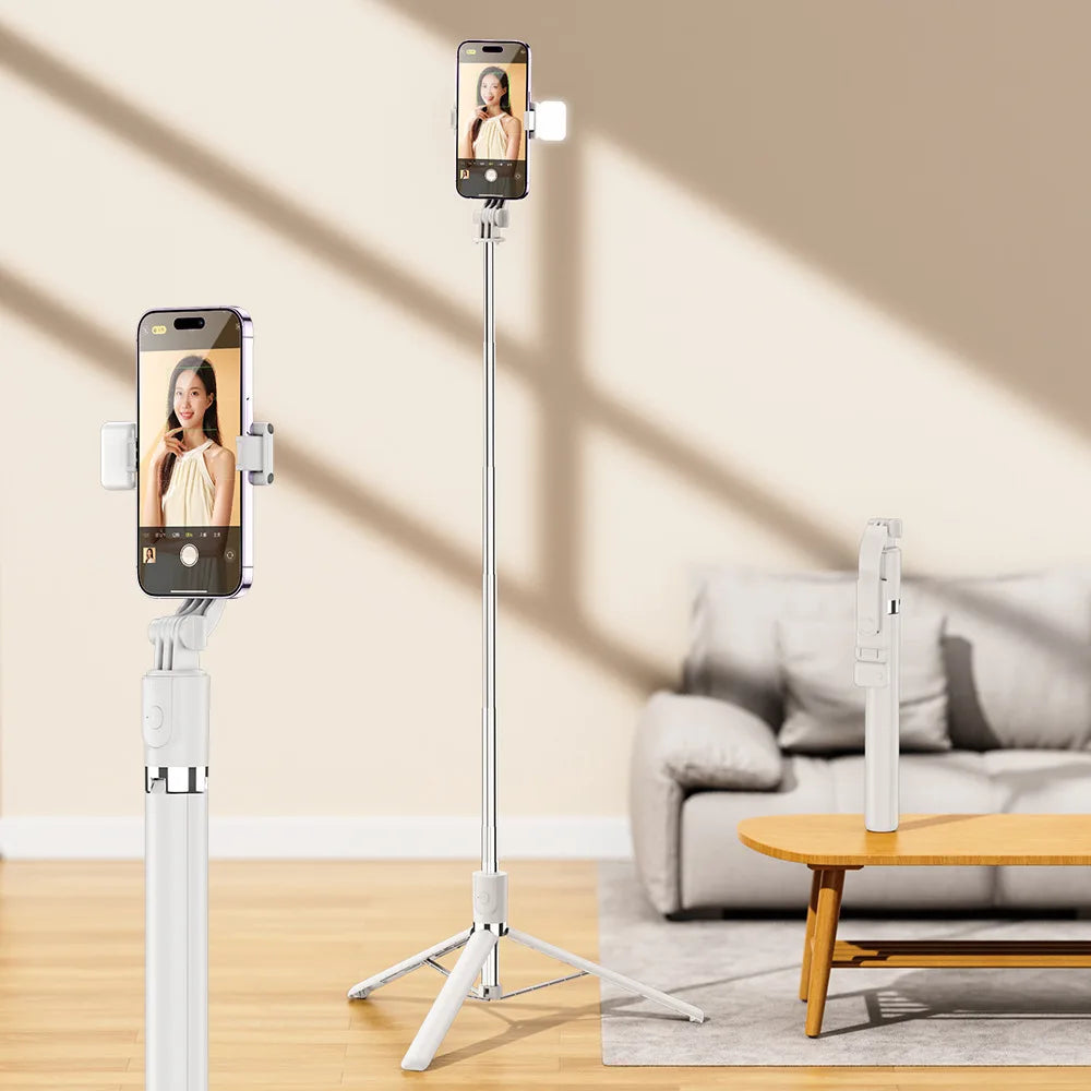 1.7m Wireless Selfie Stick Tripod with Remote