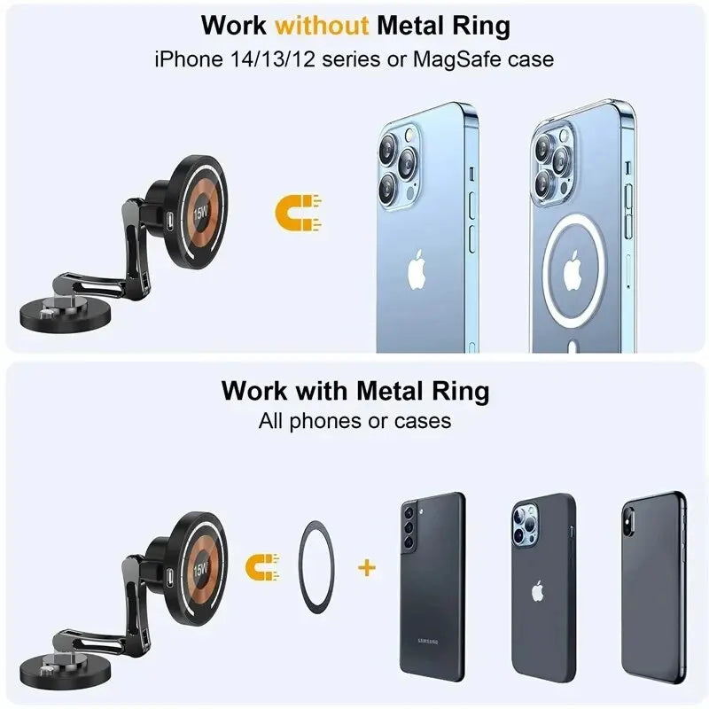 Magnetic Wireless Car Charger Mount