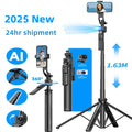 360° Gimbal Stabilizer & Tripod – AI Face Tracking