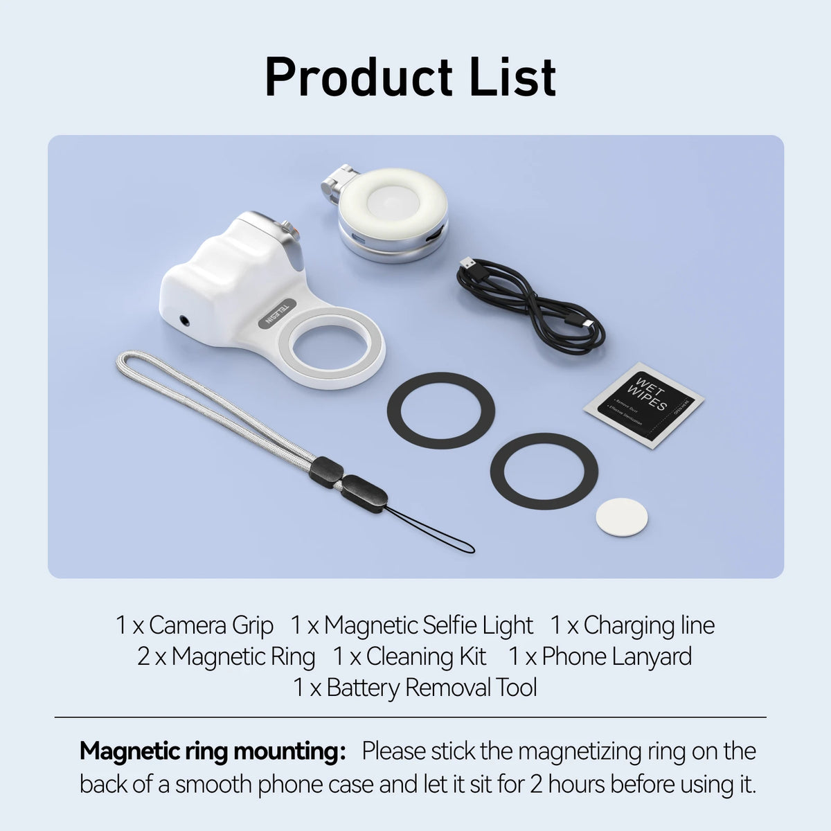 TELESIN Magnetic Phone Camera Grip