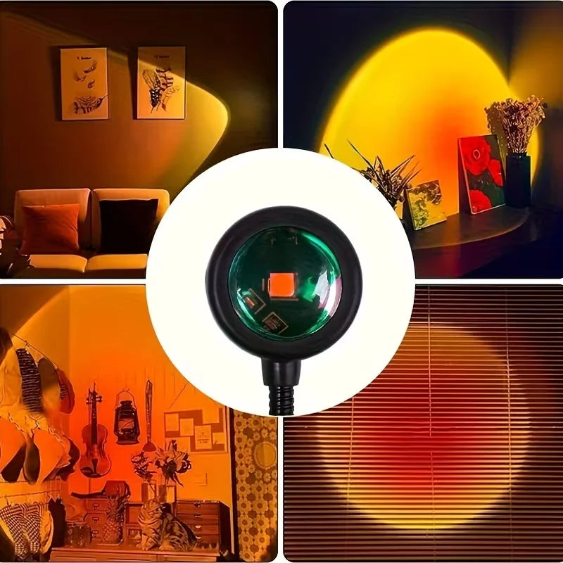 Art Deco Sunset Projection Lamp